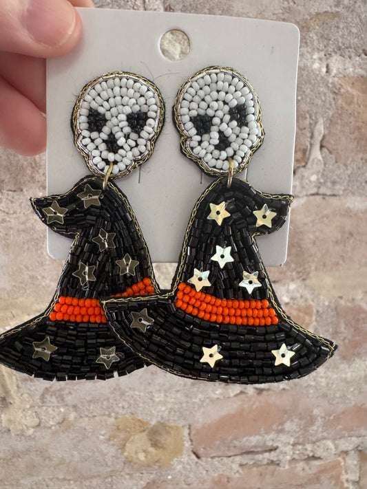 Salem Night Sea bead Earrings