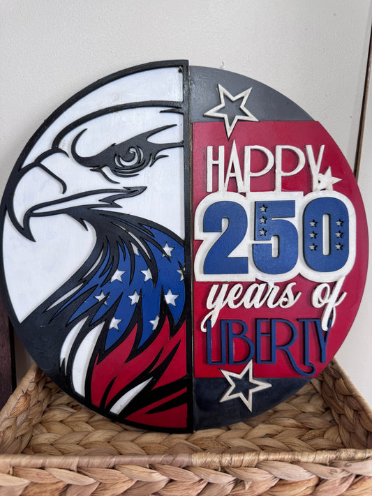 250th USA Laser Sign