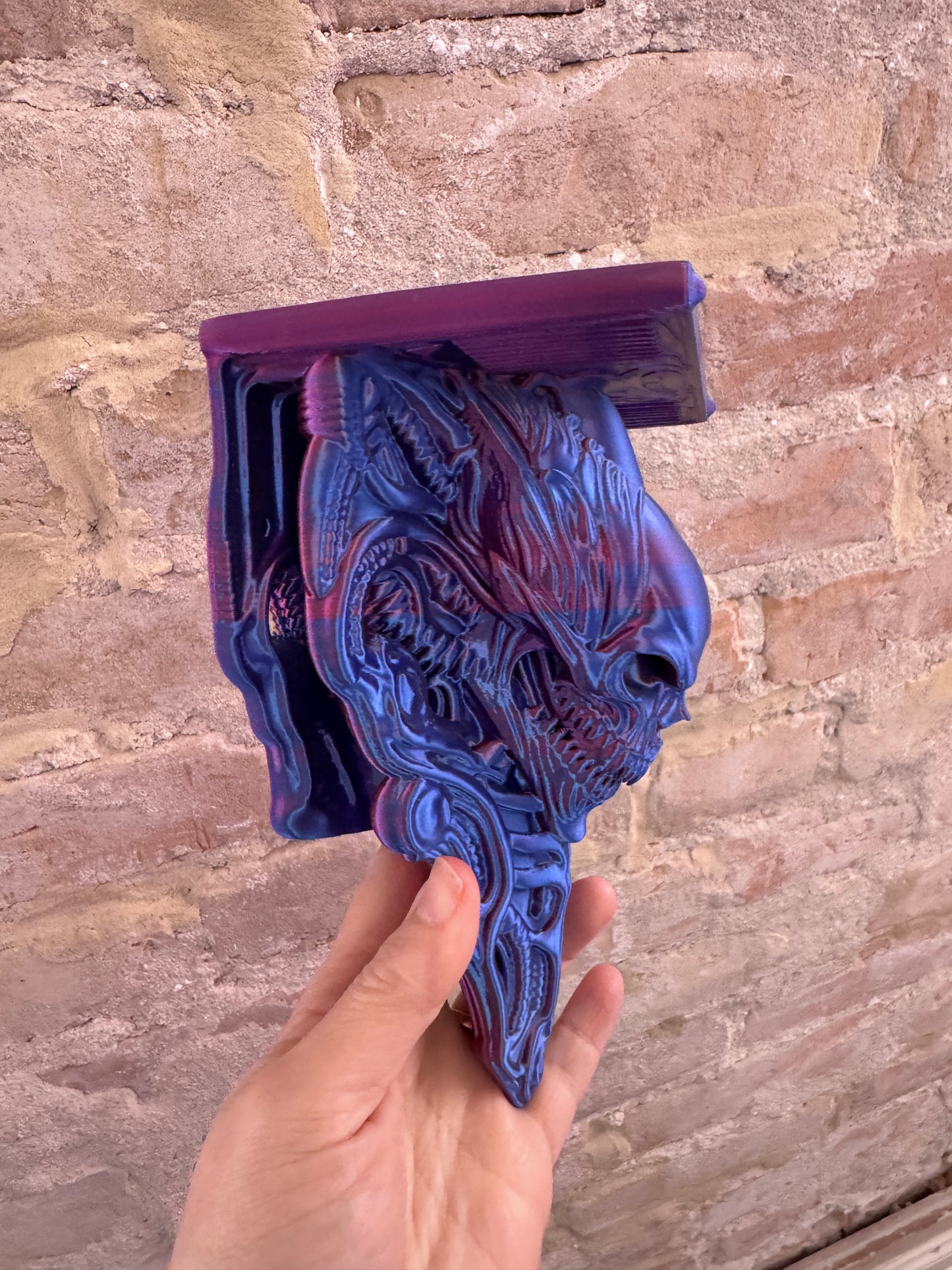 3D Alien Wall Shelf Mount