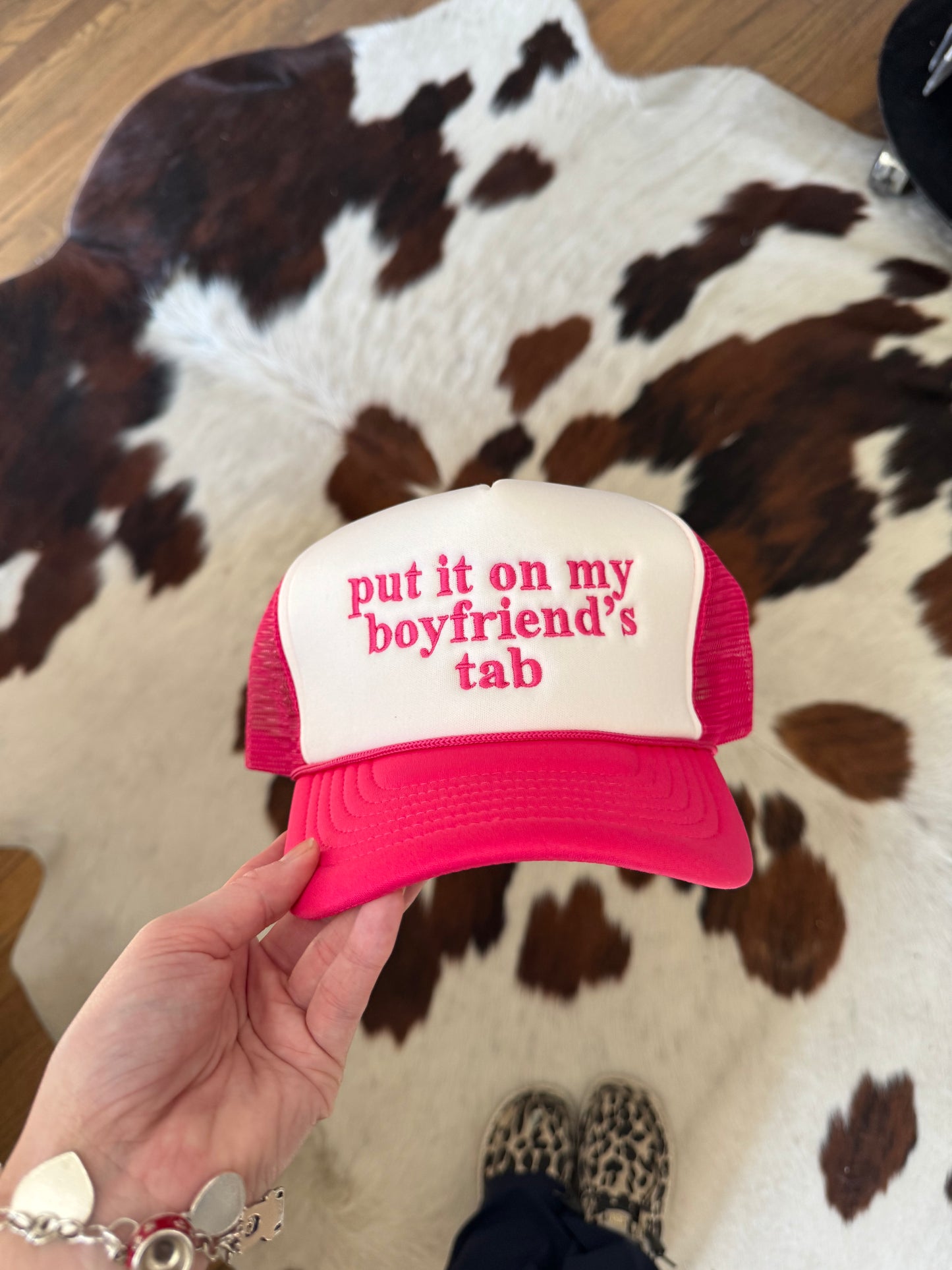 Put it On Boyfriend's Tab Trucker Hat