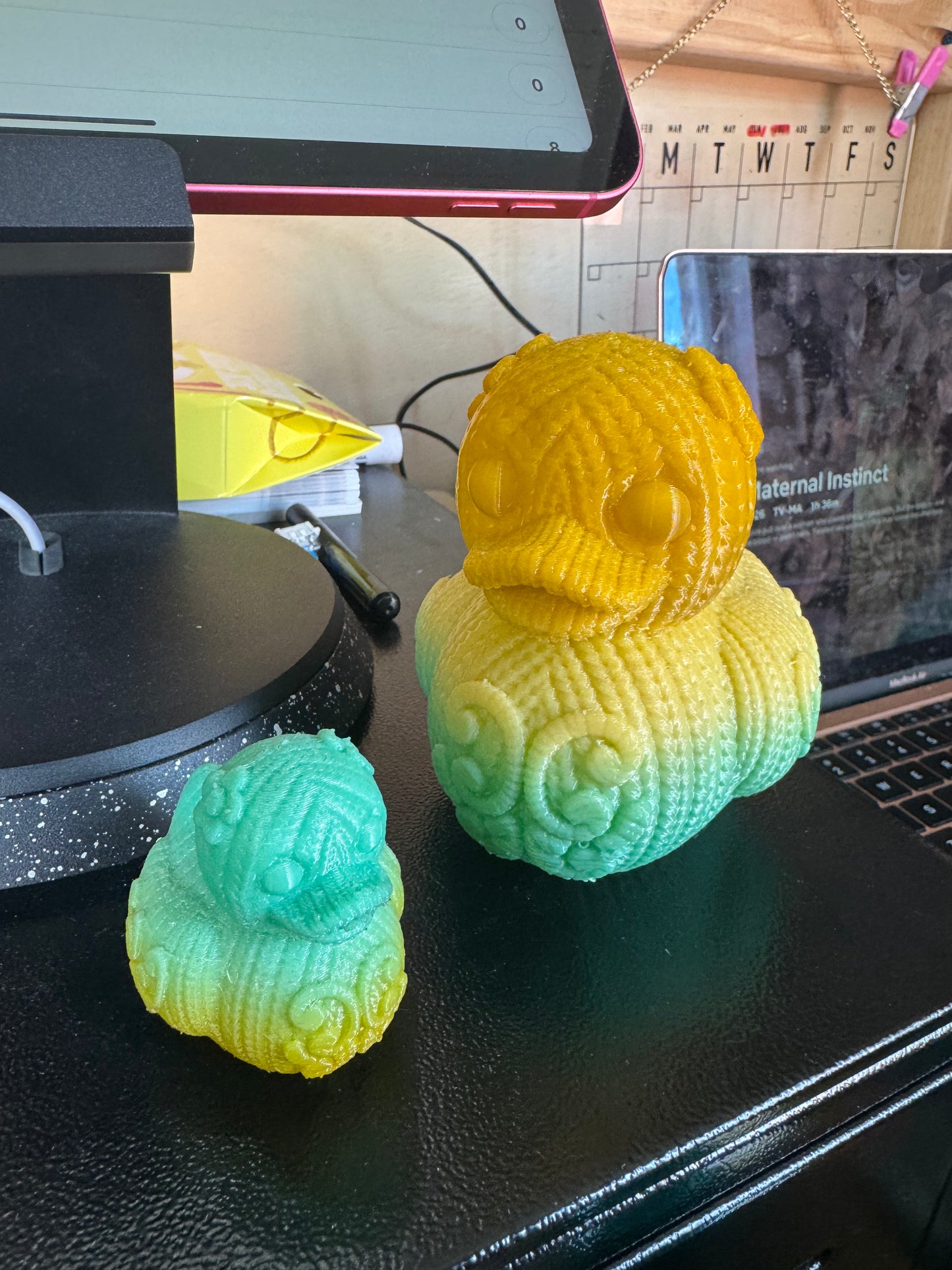 3D Basketweave ducks