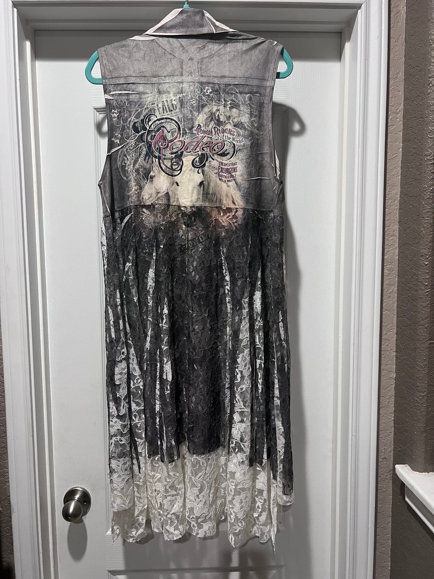 Origami Rodeo Suede/Lace Vest