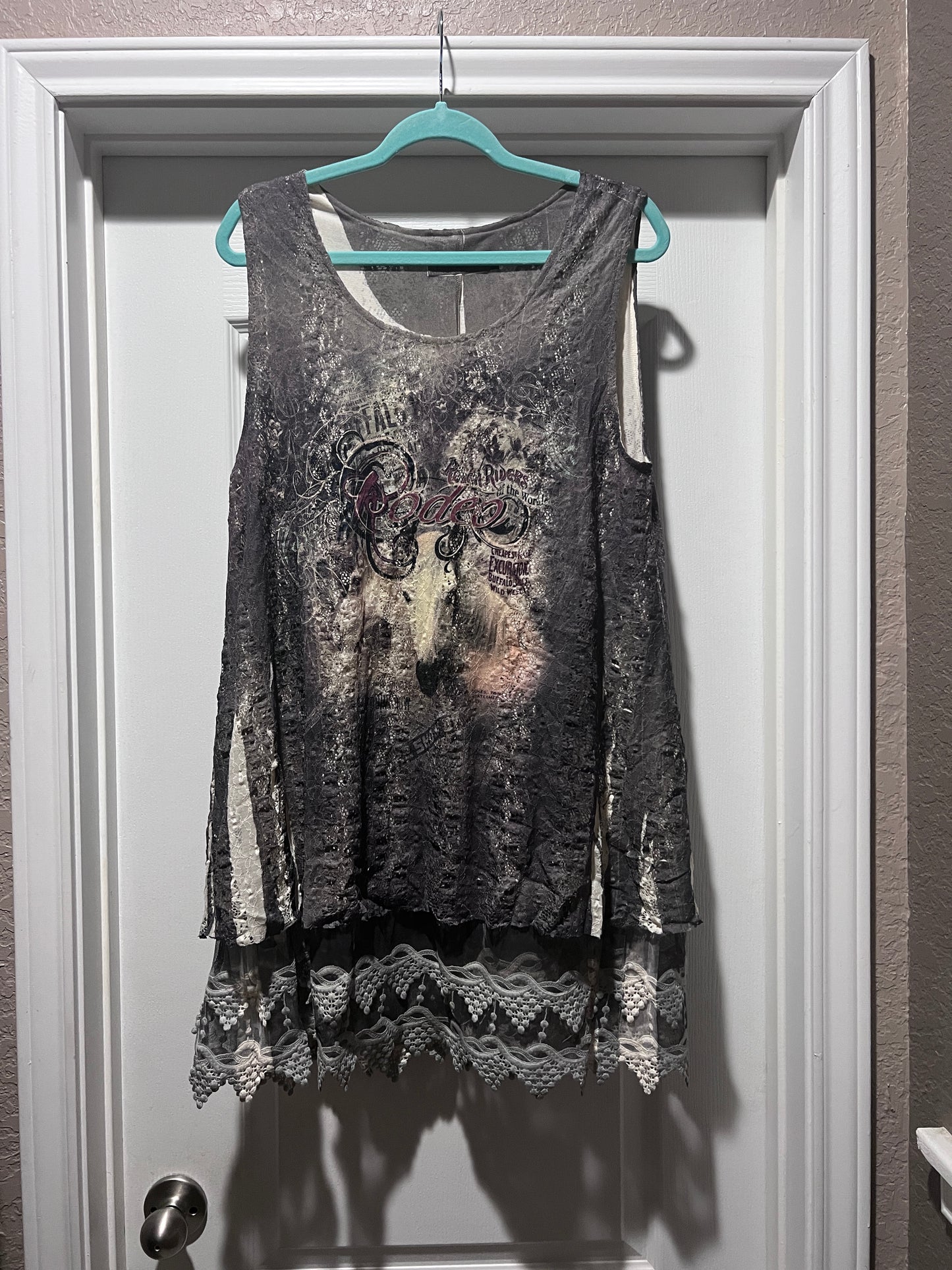 Origami Rodeo Lace Top