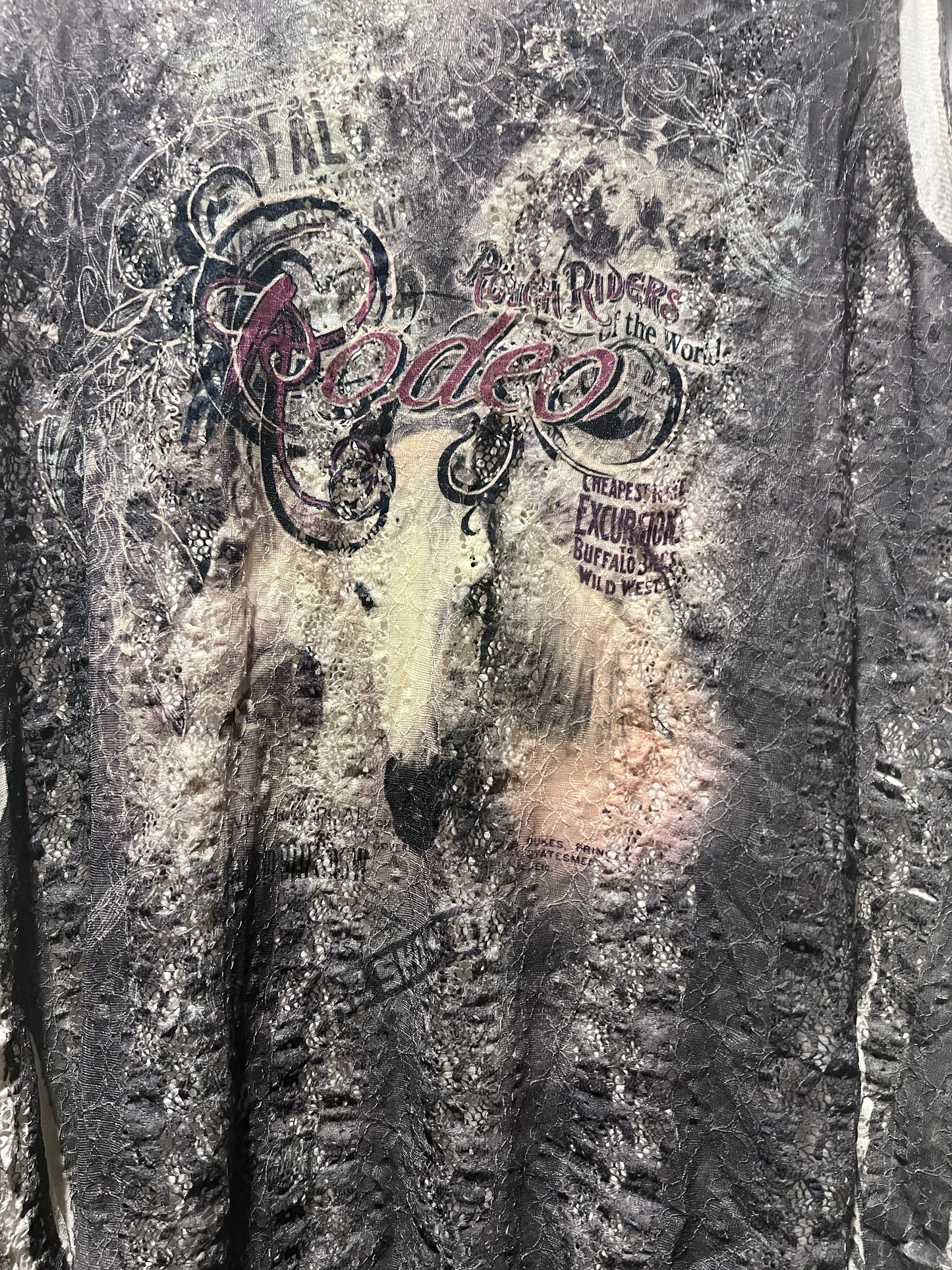 Origami Rodeo Lace Top