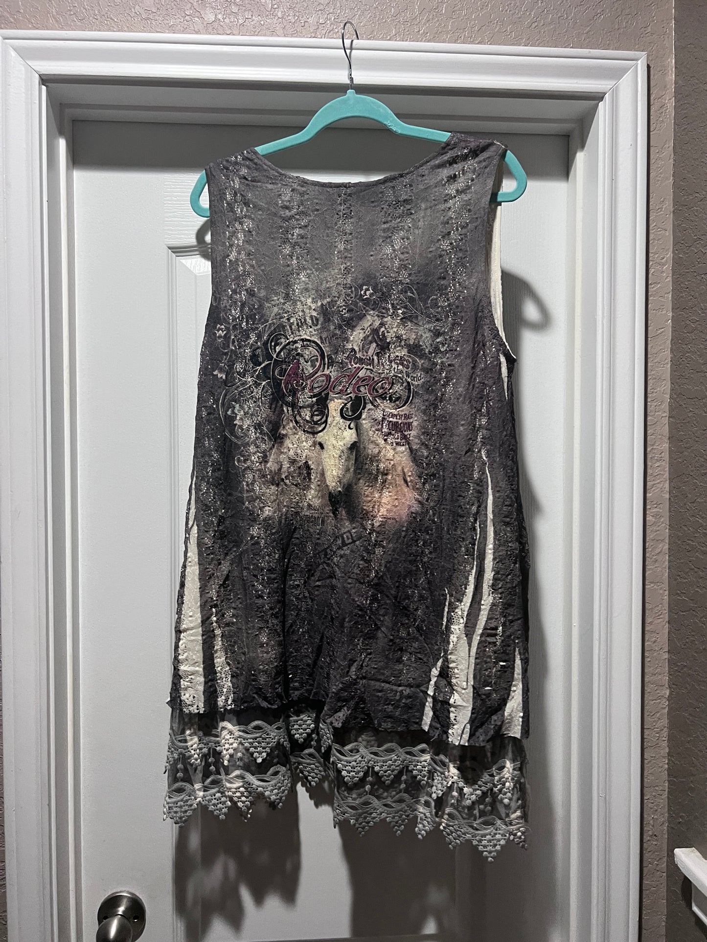 Origami Rodeo Lace Top