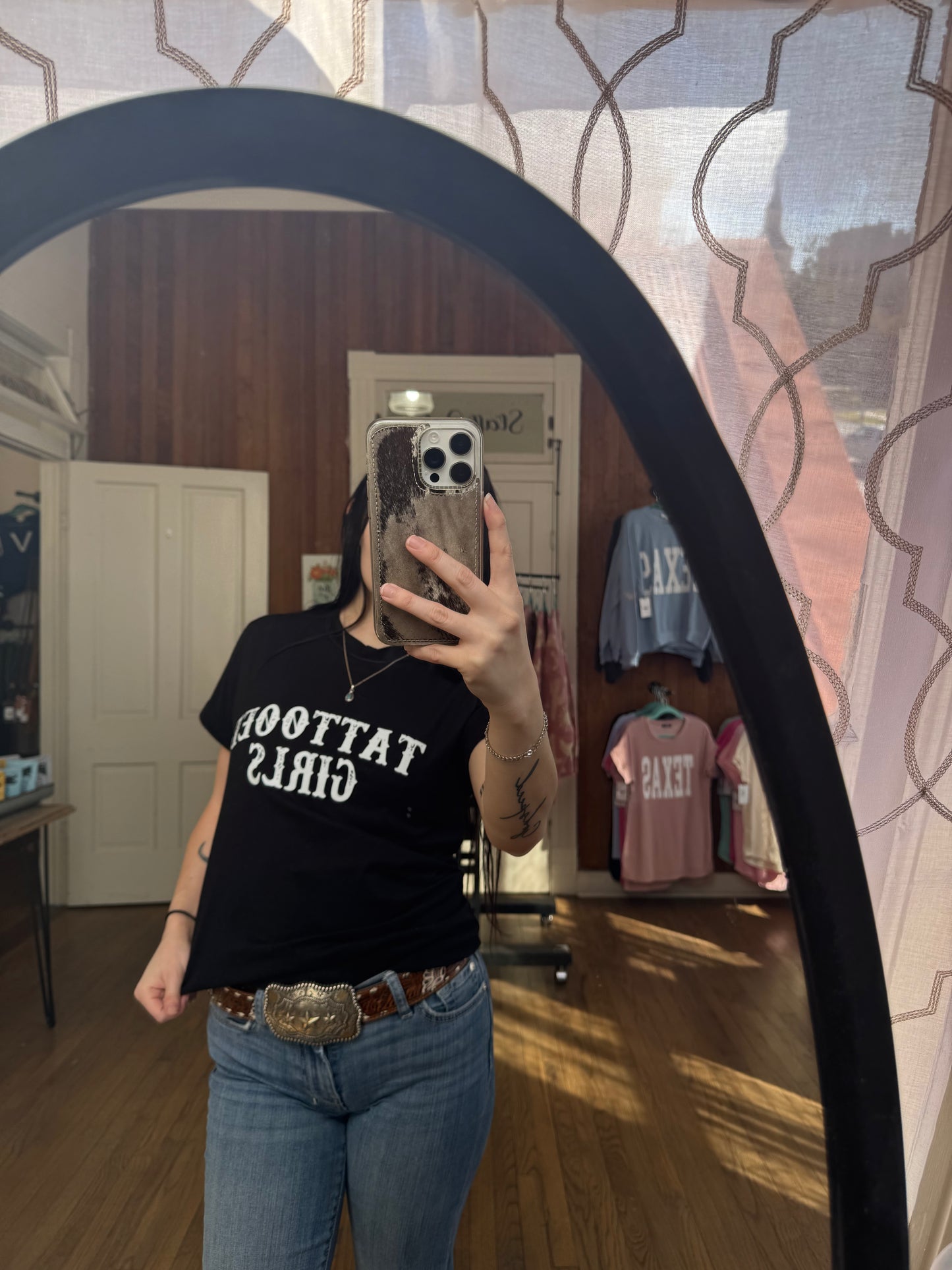 Tattooed girls shirt