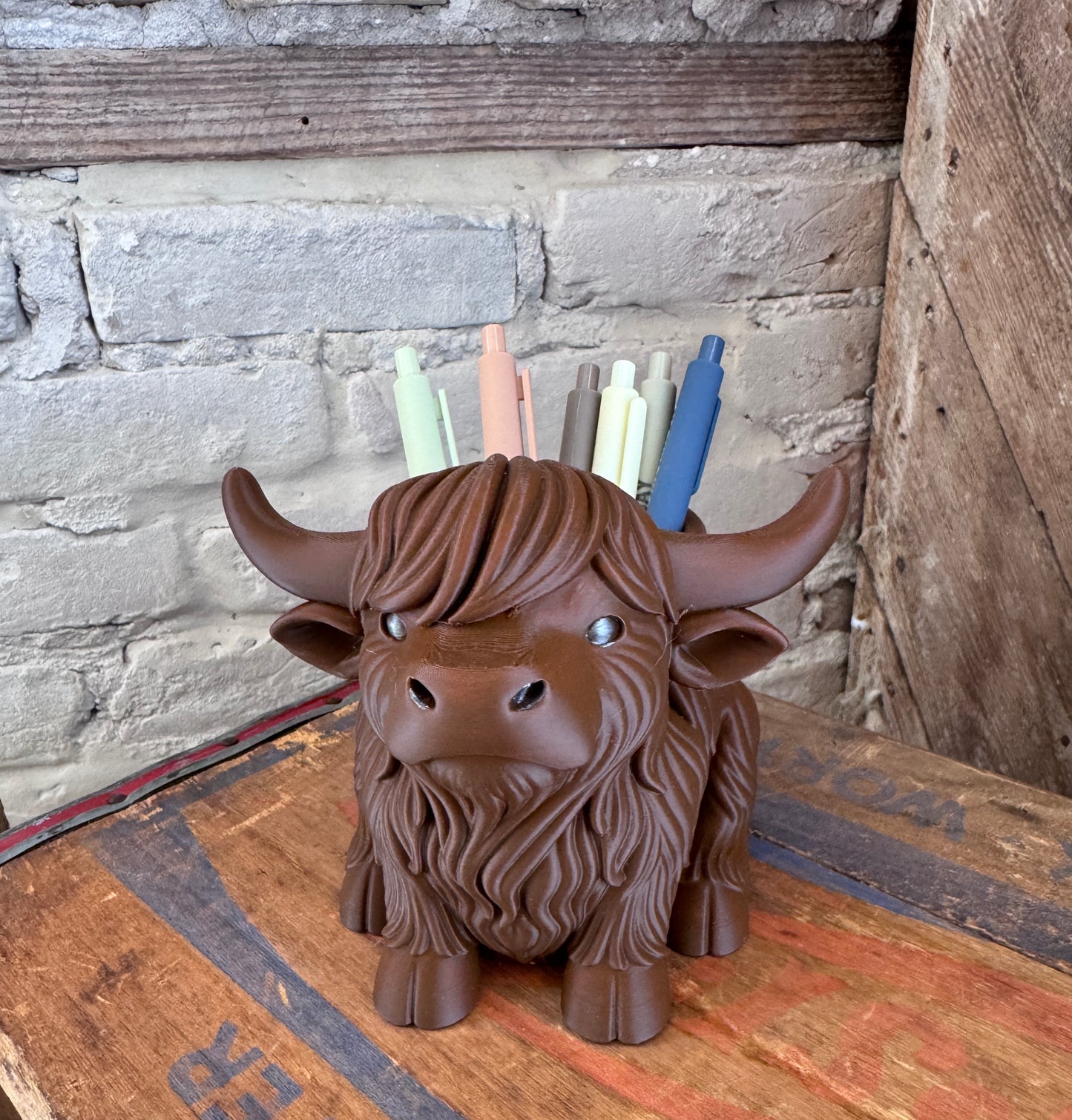 3D Highland Pencil/Brush Holder