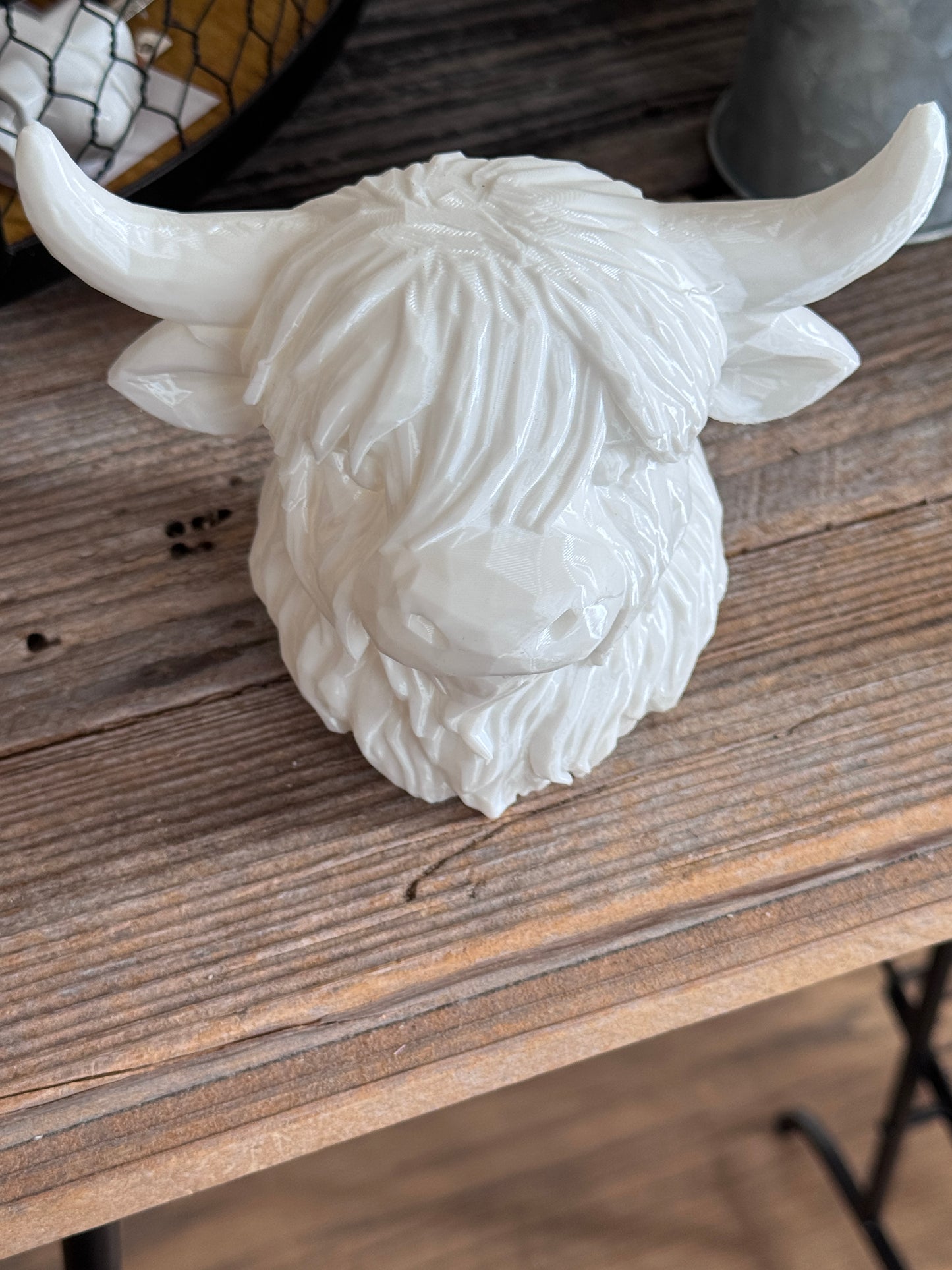 3D Highland Cow Head