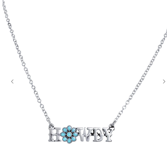 Turquoise Howdy Necklace