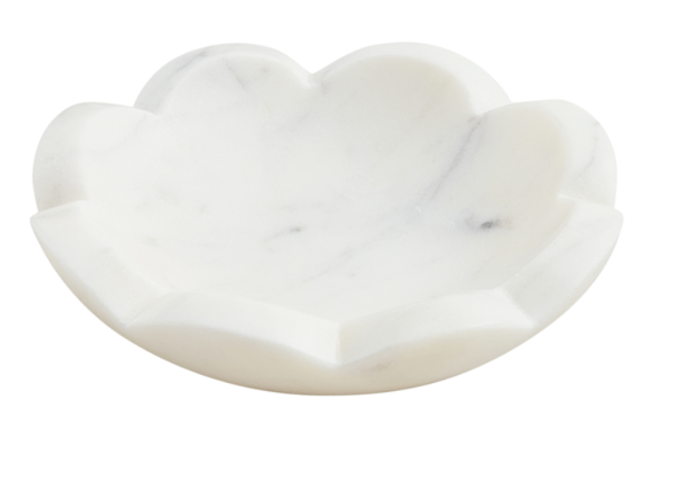 Mudpie Scallop Marble Dish