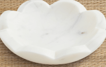 Mudpie Scallop Marble Dish