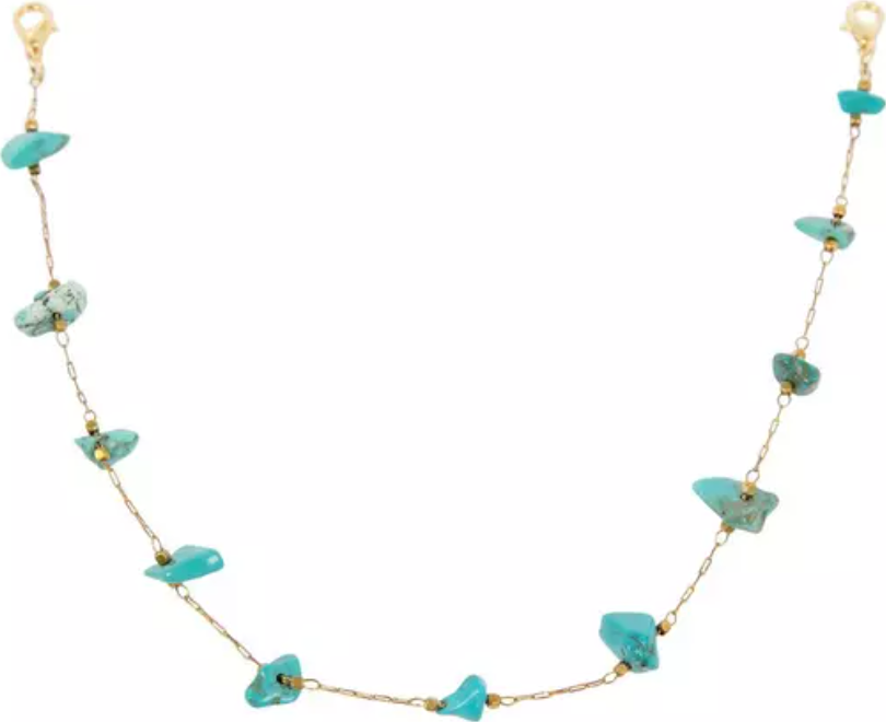 Turquoise Stone Trucker Hat Chain