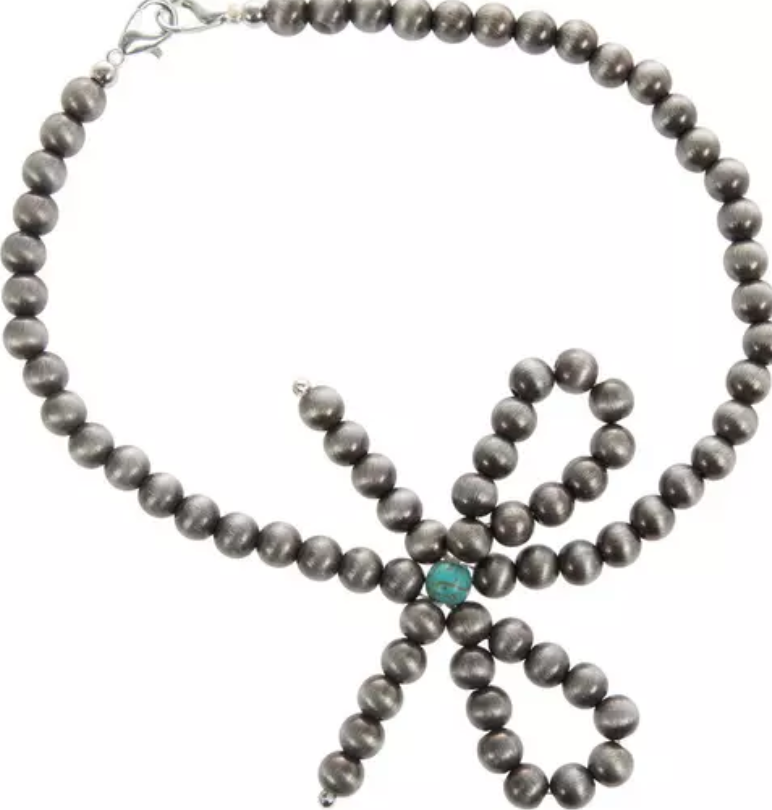 Beaded Bow Trucker Hat Chain