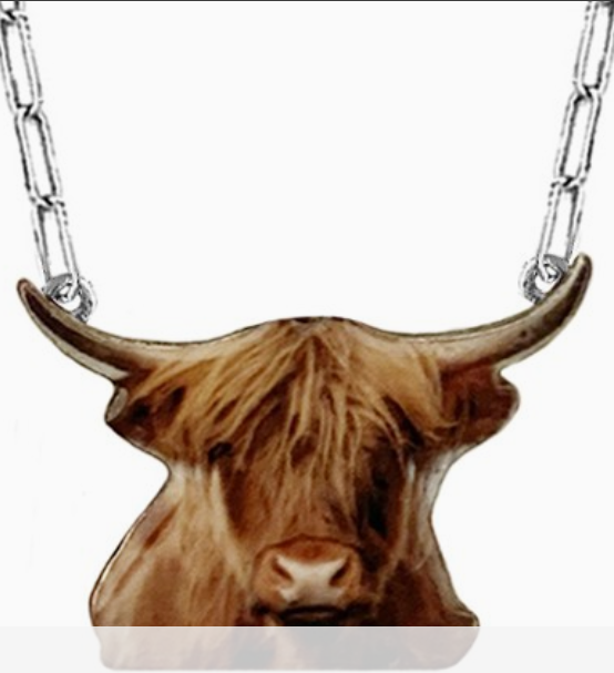 Highland Cow Necklace