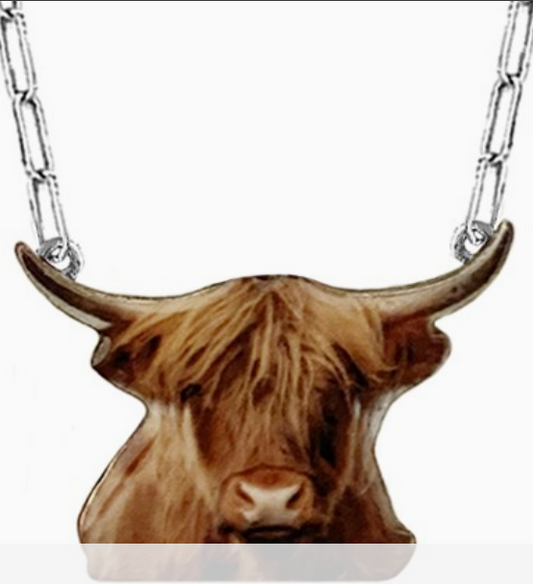 Highland Cow Necklace
