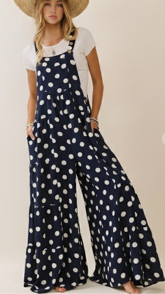 Polka Dot Overalls