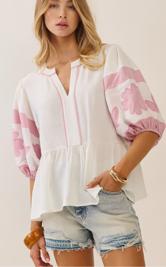 Airflow Peplum Blouse