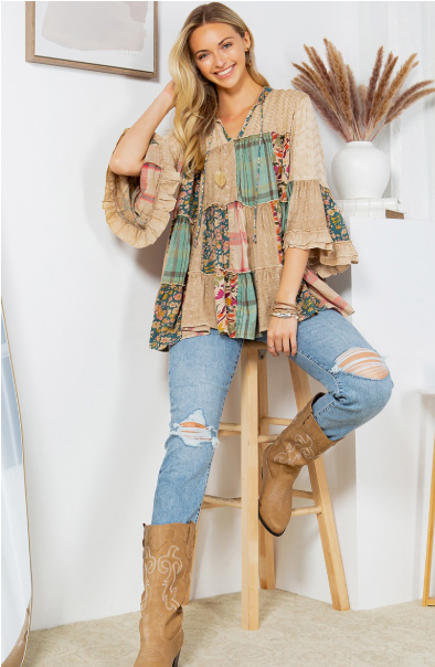 Boho Fusion Top
