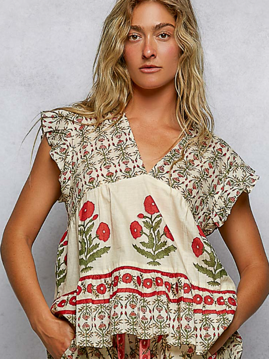 Hand Block Printed Top