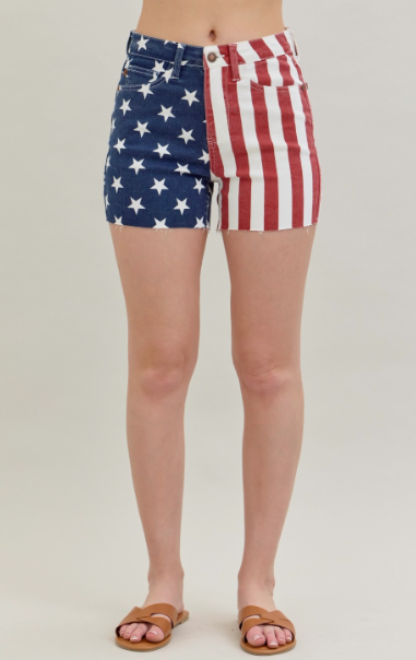 Judy Blue Flag Shorts