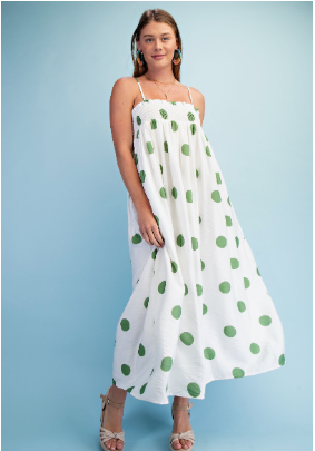 Polka Dot Maxi Dress