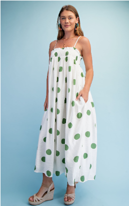Polka Dot Maxi Dress