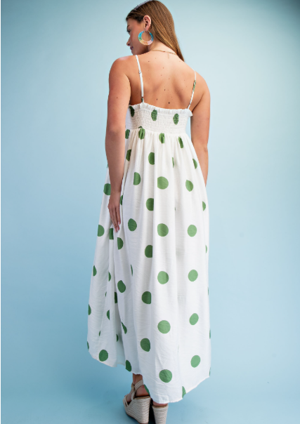 Polka Dot Maxi Dress