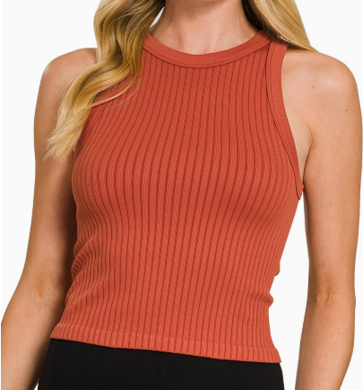 Seamless Ribbed Crop Top