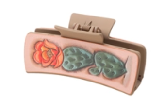 Leather Printed Hair Clip