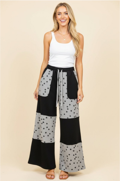Waffle Floral Lounge Set