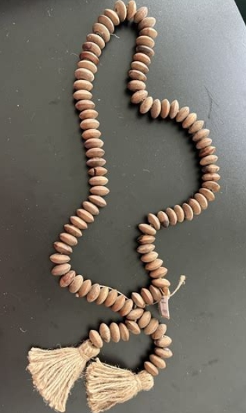 Mud Pie Wood Bead Garland
