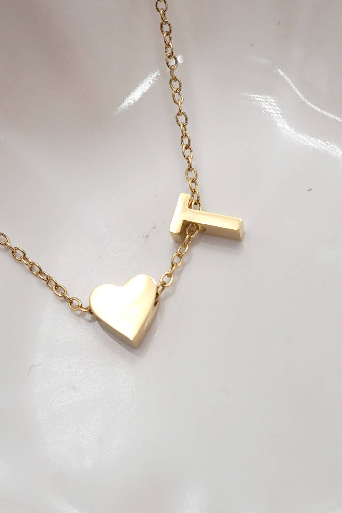 Initial Heart Necklace