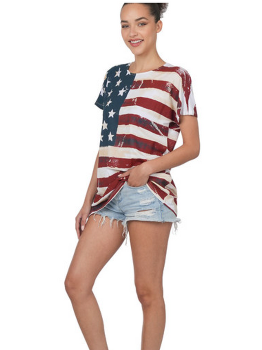 I Love America Flag Shirt