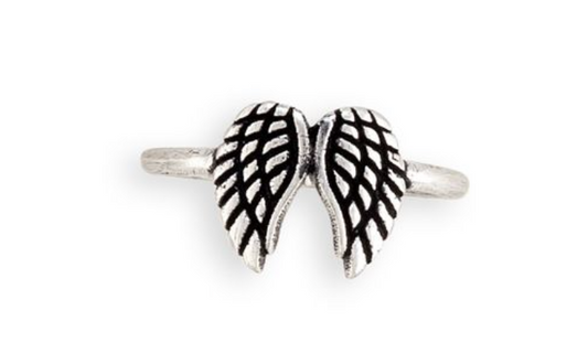 Angel Wings Silver Ring