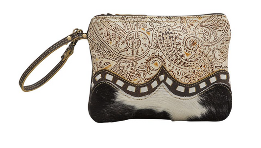 Bizmo Wristlet Cowhide Bag