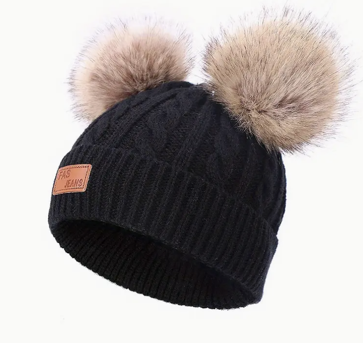 Double Pom-Pom Beanie