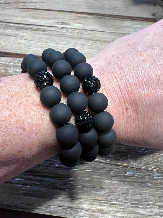 Black Stack Bracelet