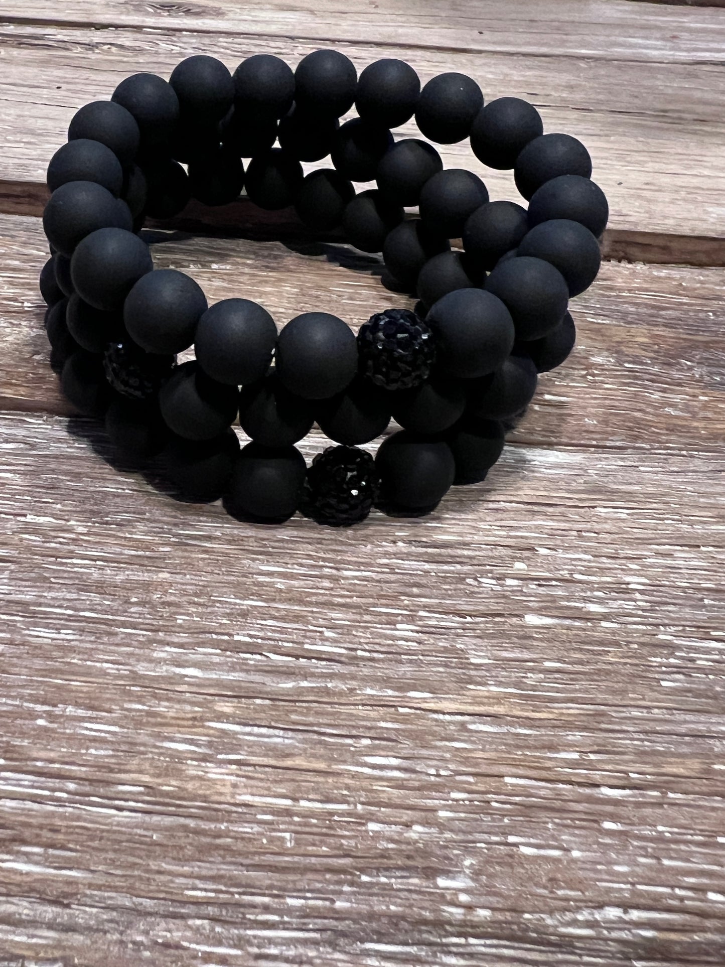 Black Stack Bracelet