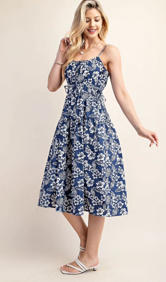 Blue Floral Dress