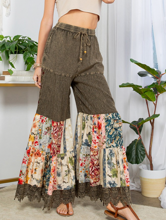 Bohemian Bell Bottom Pants