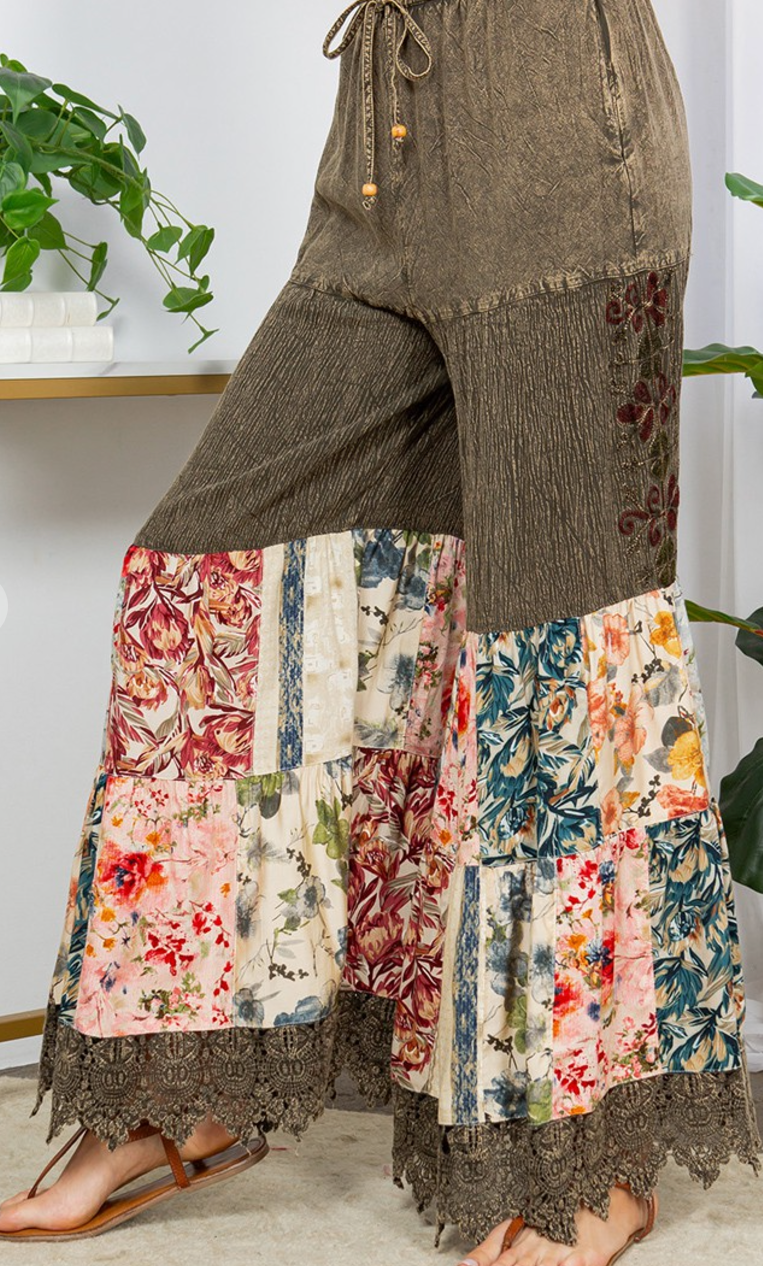 Bohemian Bell Bottom Pants
