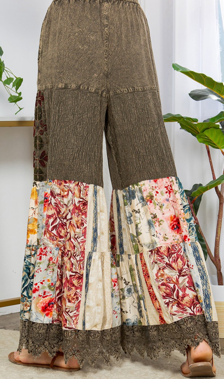 Bohemian Bell Bottom Pants
