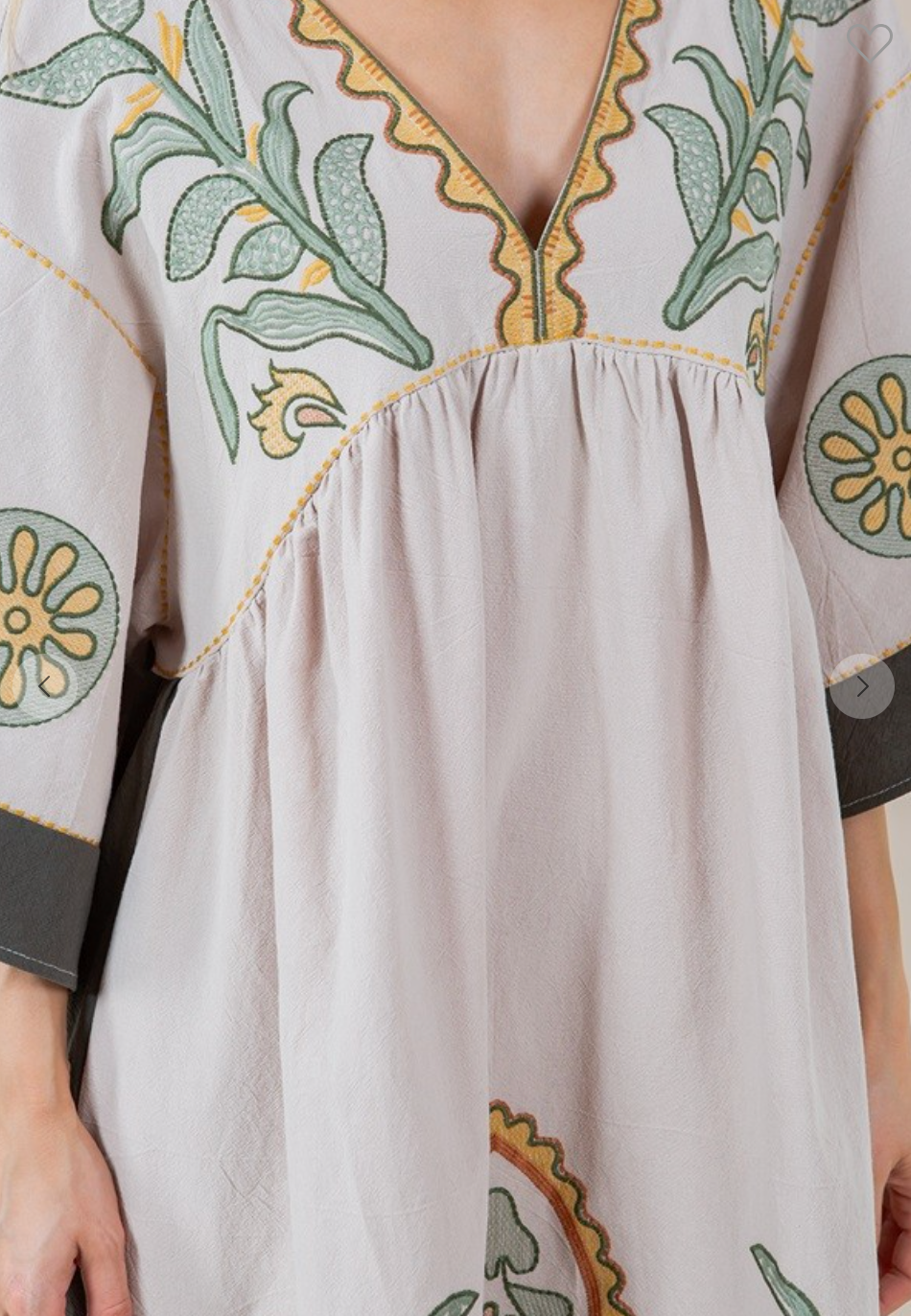 Boho Embroidered Long Dress