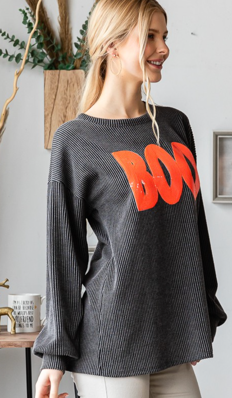 Boo Ribbed Shirt