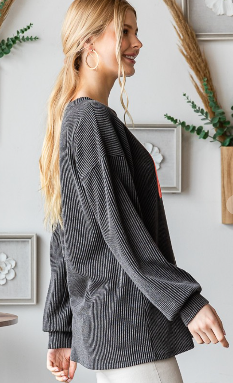 Boo Ribbed Shirt