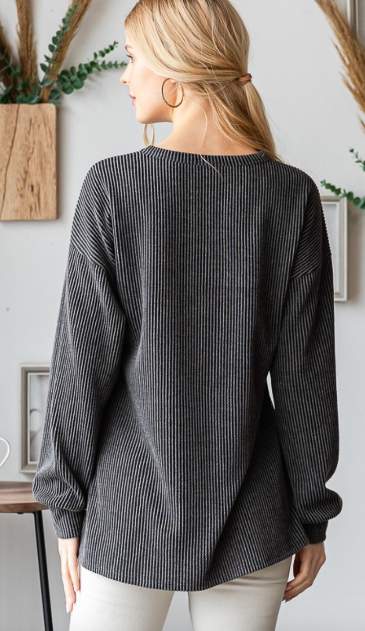 Boo Ribbed Shirt