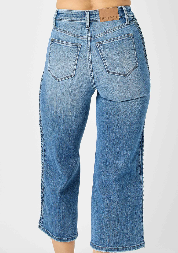 Judy Blue Braided Crop Jean