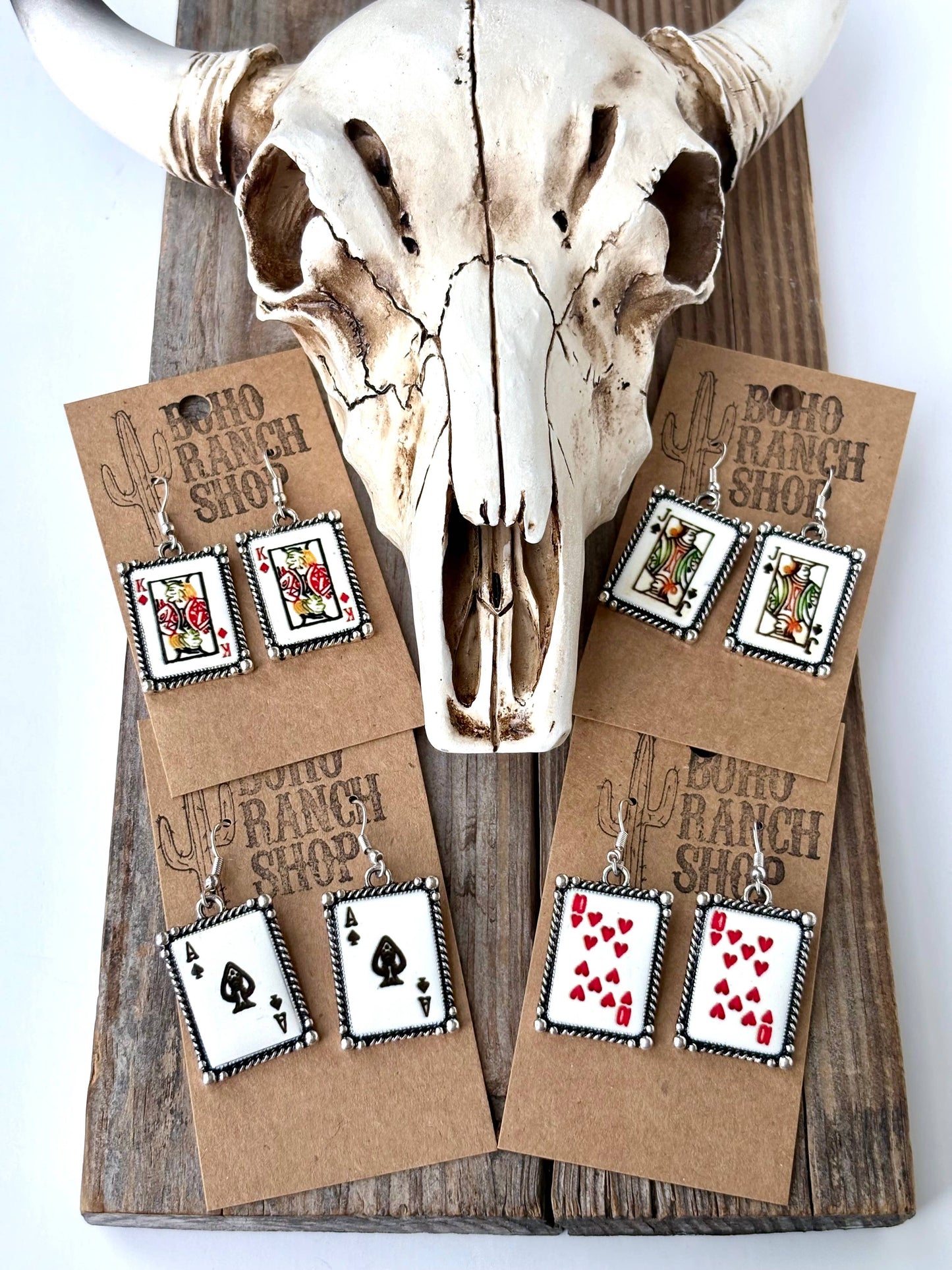 Playing Card Earrings