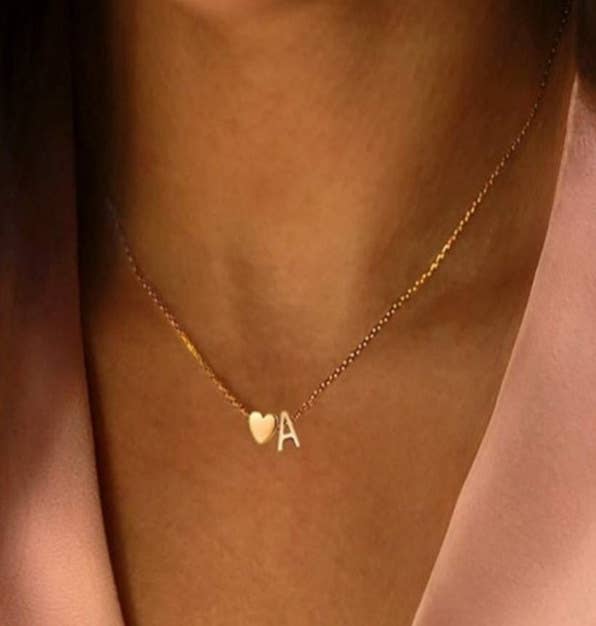 Initial Heart Necklace