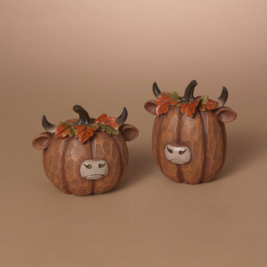Harvest Highland Cow Head Pumpkin